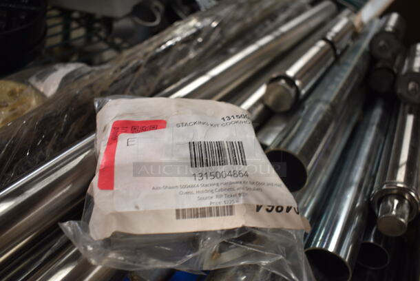ALL ONE MONEY! Tier Lot of Various Items Including Waffle Machine Plates, Cup Dispenser, Metal Legs and Commercial Casters.  - Image 5 of 11