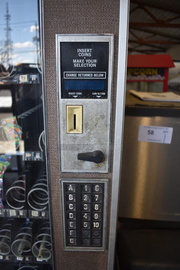 National Vendors Metal Commercial Vending Machine. 115 Volts, 1 Phase. 30x35.5x72. Tested and Does Not Power On - Image 3 of 7