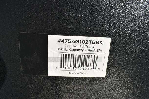 2 BRAND NEW SCRATCH AND DENT! Lavex 475AG102TBBK Black Poly 1 cu. yd. Tilt Truck. 2 Times Your Bid! - Image 6 of 6