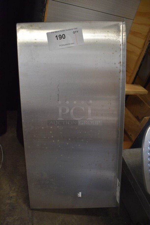 Metal Commercial Shelf w/ Back Splash. 24x12x9.5. - Image 1 of 3