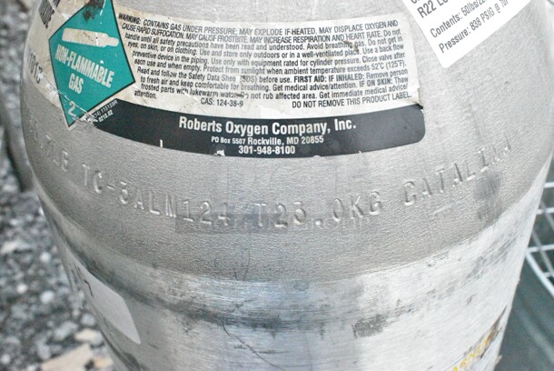 Metal Carbon Dioxide Tank. Buyer Must Pick Up - We Will Not Ship This Item. - Image 8 of 8