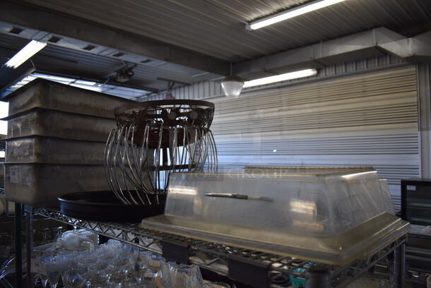 ALL ONE MONEY! Tier Lot of Various Items Including Metal Bins, Poly Covers and Metal Basket - Image 3 of 8