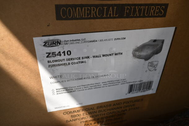 BRAND NEW SCRATCH AND DENT! Zurn Z5410 Blowout Service Sink Wall Mount.  - Image 3 of 3