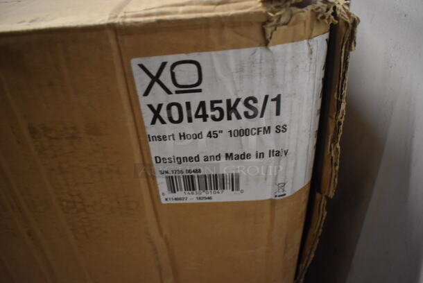 BRAND NEW SCRATCH AND DENT! xo XOI45KS/1 45 3/4 Inch Custom Hood Insert with 1000 CFM, High Velocity Internal Blower, 3 Speed Options, Professional Baffle Filters and Halogen Lights. 46x18.5x11.5 - Image 6 of 6