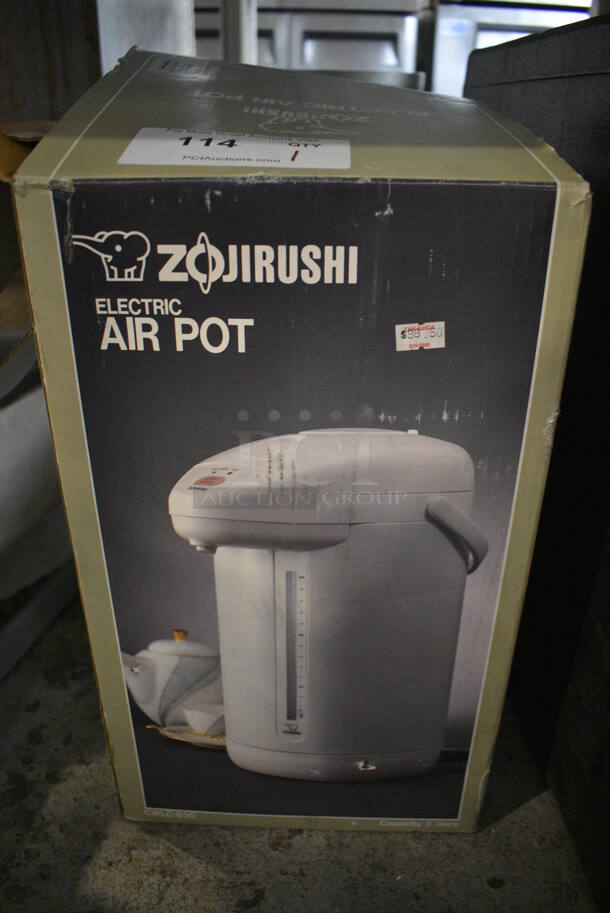 IN ORIGINAL BOX! Zojirushi Model CWCC-B30 Electric Air Pot. 8x10x16 - Image 5 of 5