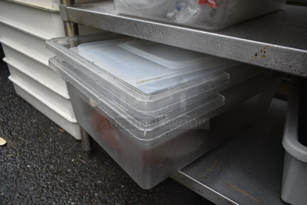 ALL ONE MONEY! Lot of 3 Bins of Various Items Including Plastic Lids - Image 3 of 4