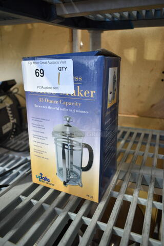 BRAND NEW IN BOX! Update FP-33 33 oz French Press. 