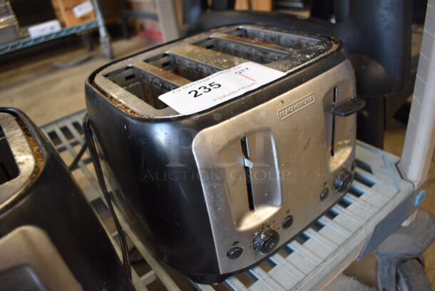 Black & Decker Metal Countertop 4 Slot Toaster. 120 Volts, 1 Phase. 10x9x7 - Image 2 of 4