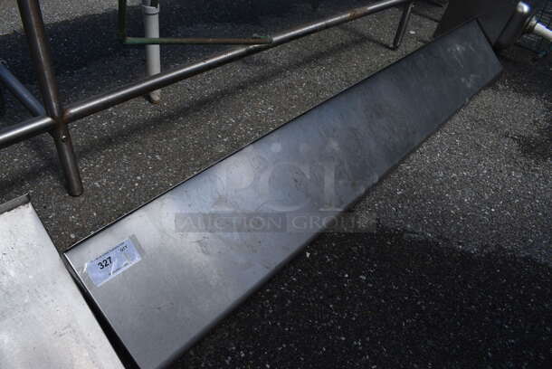 Stainless Steel Commercial Wall Mount Shelf w/ Brackets. 84x12x12 - Image 3 of 3