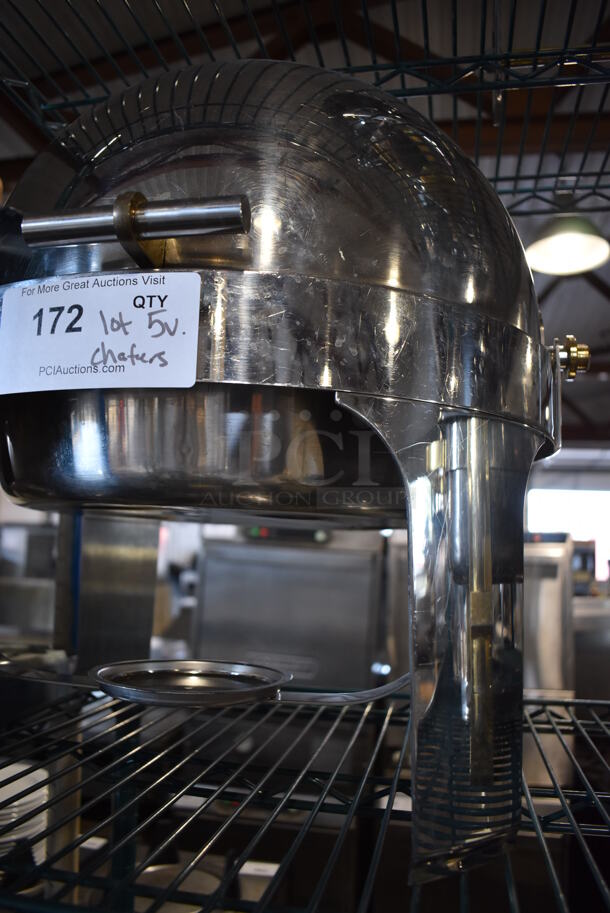 5 Various Metal Chafing Dishes. Includes 17x18x19. 5 Times Your Bid! - Image 5 of 9