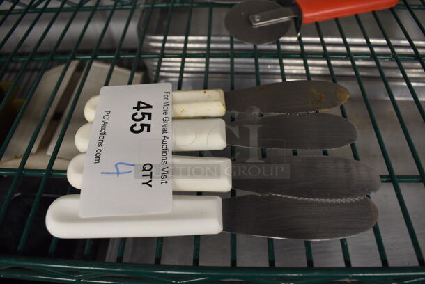 4 Stainless Steel Spreaders. 7". 4 Times Your Bid! - Image 1 of 2