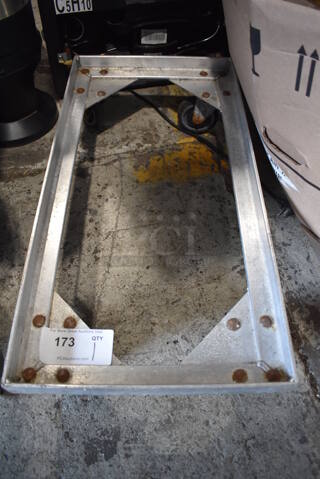 Metal Commercial Dolly on Commercial Casters. 14.5x28.5x7