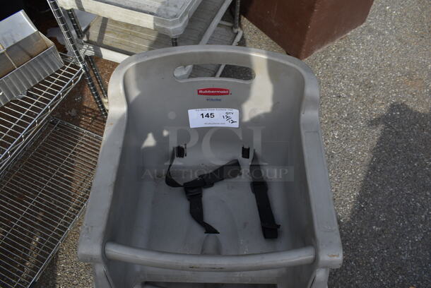 2 Rubbermaid Gray Poly High Chairs. 2 Times Your Bid! - Image 3 of 4