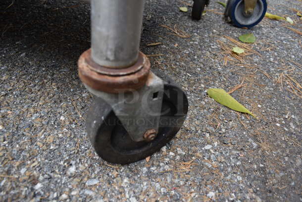 Stainless Steel Table w/ Over Shelf and Under Shelf on Commercial Casters. 48x30.5x63 - Image 7 of 7