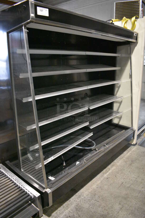 Vendo Model RSC6RA013 Metal Commercial Open Grab N Go Merchandiser w/ Metal Shelves. 120 Volts, 1 Phase. 73x36x72. Tested and Powers On But Does Not Get Cold