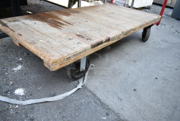 Metal Flat Cart on Casters.  - Image 3 of 6