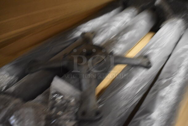 5 BRAND NEW IN BOX! Metal Table Bases Without Feet. 7.5x7.5x26. 5 Times Your Bid! - Image 2 of 5