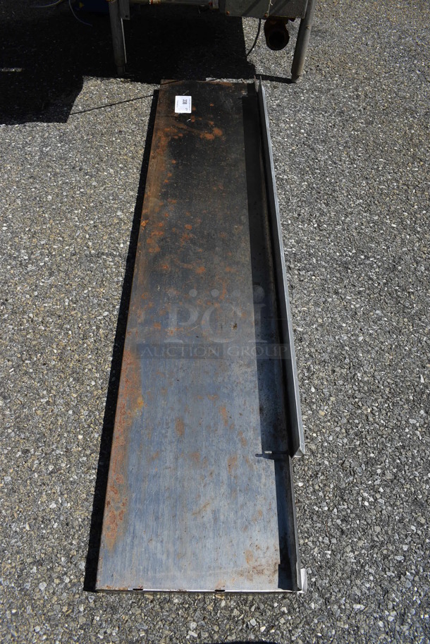 Metal Shelf w/ Check Order Holding Rod. 60x13.5x4.5 - Image 2 of 3