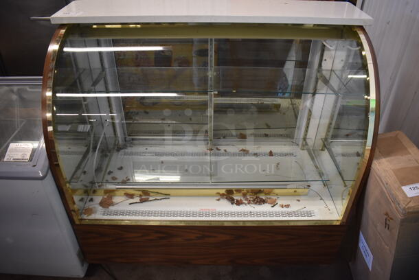 Floor Style Deli Display Case Merchandiser. 50x25x49. Tested and Powers On But Does Not Get Cold