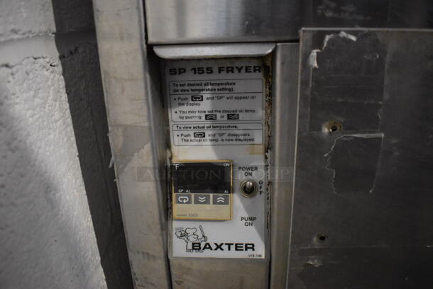 Baxter SP155G-M1826 Stainless Steel Commercial Natural Gas Powered Donut Fryer. 25x40x67 - Image 5 of 8