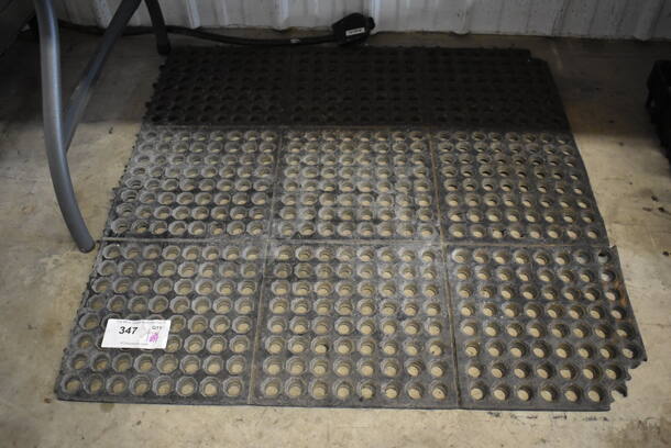 Black Anti Fatigue Floor Mat. 36x36x1 - Image 2 of 2