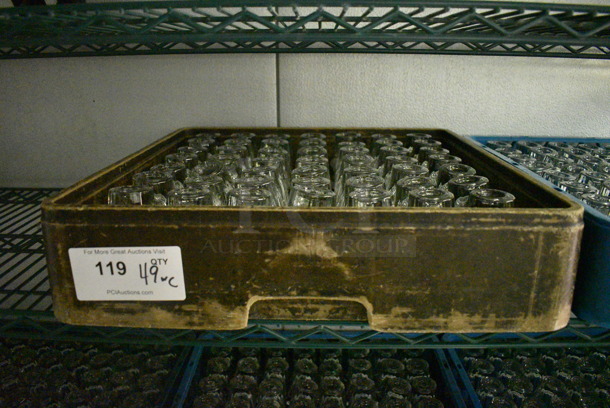 49 Shot Glasses in Dish Caddy. 2x2x3. 49 Times Your Bid! (kitchen) - Image 3 of 3