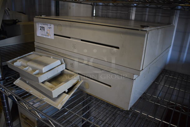2 NCR Cash Drawers. 17.5x18.5x4.5. 2 Times Your Bid! - Image 2 of 4