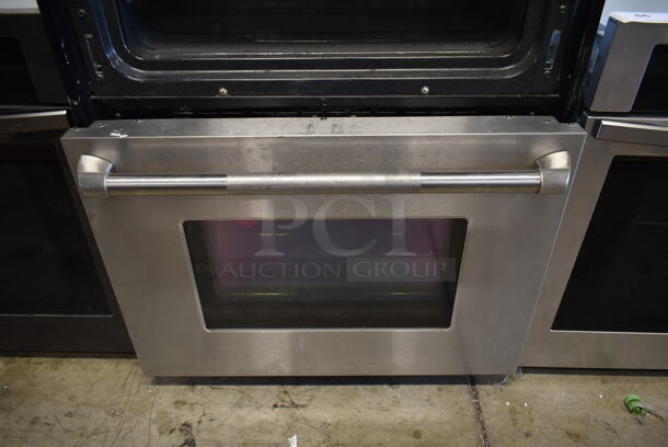 JennAir Maytag JJW9830DDP Stainless Steel Commercial Electric Powered Double Stack Oven. Door Needs To Be Attached. 120/208-240 Volts.  - Image 5 of 7