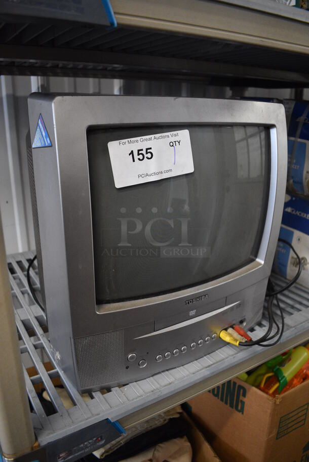 Toshiba Model MD13P1 13" Television w/ Built In DVD Player - Image 3 of 5