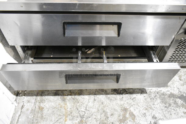 2019 Atosa MGF8450GR Stainless Steel Commercial 2 Drawer Chef Base on Commercial Casters. 115 Volts, 1 Phase. Tested and Working! - Image 4 of 6