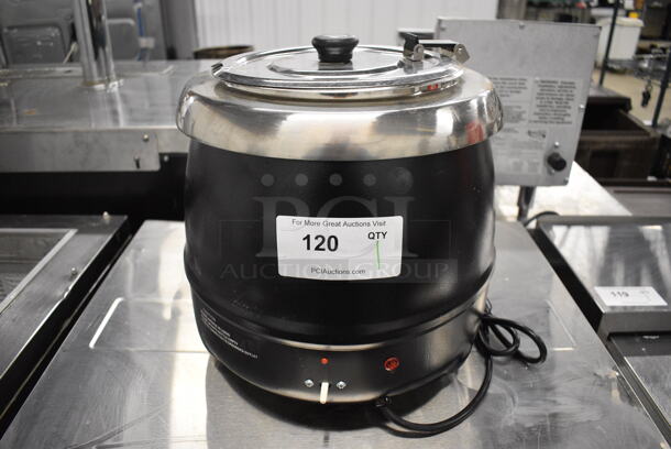 Clark Model 177S30 Metal Commercial Countertop Soup Warmer Kettle. 120 Volts, 1 Phase. 13x13x14. Tested and Working!