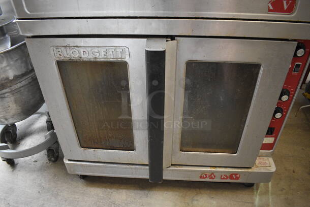 2 Blodgett Mark V Stainless Steel Commercial Electric Powered Full Size Convection Oven w/ View Through Doors, Metal Oven Racks and Thermostatic Controls. Appears To Be 208-240 Volts, 3 Phase. 2 Times Your Bid! - Image 5 of 8