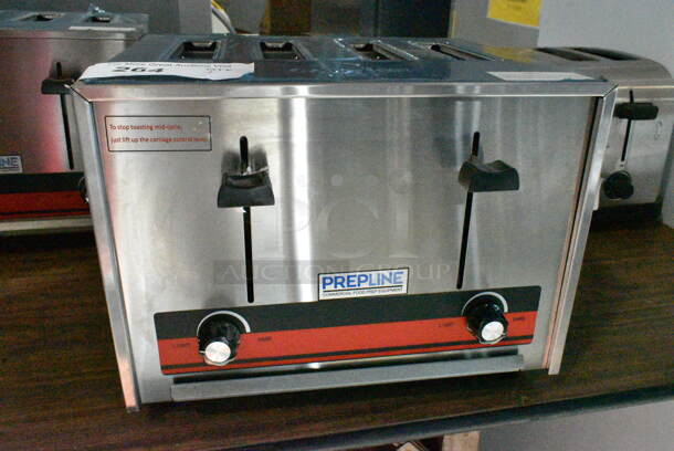 2021 PrepLine CT-120 Stainless Steel Countertop 4 Slot Toaster. 120 Volts, 1 Phase.  - Image 5 of 7