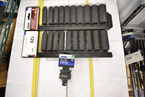 3 BRAND NEW! Items; TEQ Items; Impact Adapter, 2 Deep Impact Socket Sets. 3 Times Your Bid!