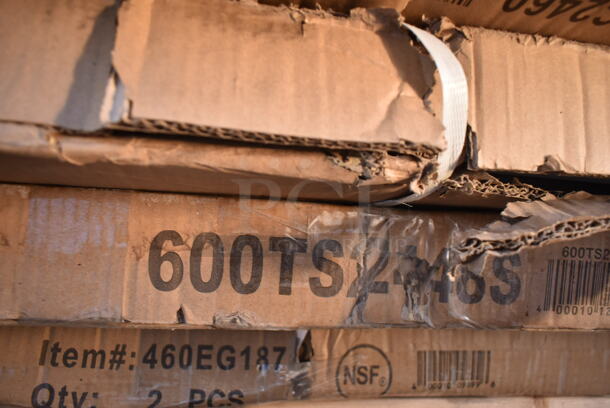 BRAND NEW SCRATCH AND DENT! Regency 600TS2448S 24" x 48" 16-Gauge 304 Stainless Steel Commercial Work Table with Undershelf - Image 2 of 3