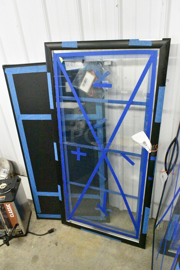 3 BRAND NEW SCRATCH AND DENT! Items Including 82920144 Main Street Equipment 82920144 Right-Hinged Glass Door for GMC-49, 82920136 Main Street Equipment 82920136 Right-Hinged Glass Door for GMC-23, 712MBUP2448 Lavex 24" x 48" Matte Black Steel Urinal Partition. 3 Times Your Bid!  - Image 5 of 11