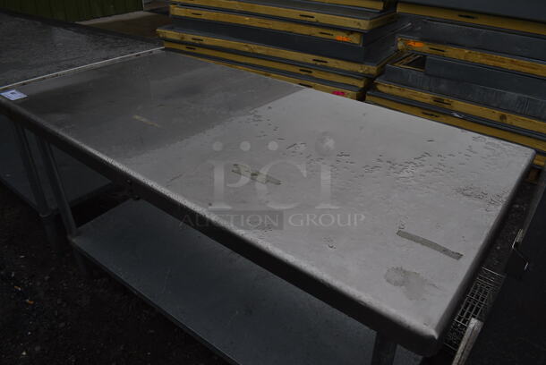 Stainless Steel Table w/ Metal Under Shelf. 60x30x33 - Image 2 of 3