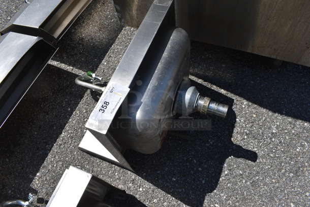Advance Tabco Stainless Steel Commercial Single Bay Wall Mount Sink w/ Faucet and Handles. 17.5x15.5x22 - Image 2 of 4