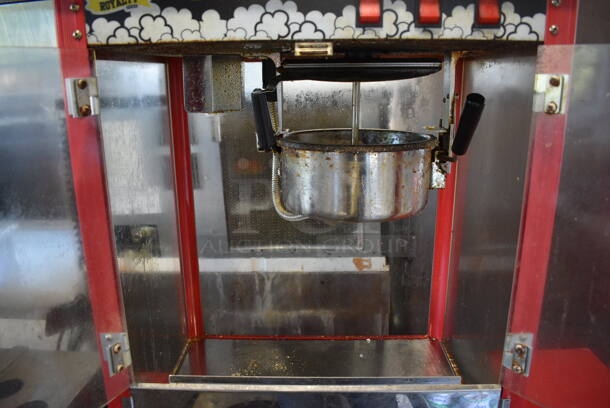 Carnival King Model 382PM30R Metal Commercial Floor Style Popcorn Machine Merchandiser on 2 Casters. 120 Volts, 1 Phase. 37x18x62. Tested and Working! - Image 3 of 6