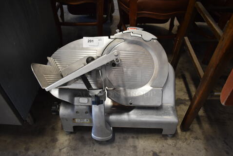 Berkel 919/1 Stainless Steel Commercial Countertop Automatic Meat Slicer w/ Blade Sharpener. 115 Volts, 1 Phase. Tested and Working!
