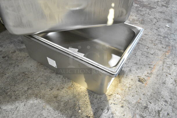 3 BRAND NEW SCRATCH AND DENT! Stainless Steel Full Size Bins Including 92290082 Vollrath 90082 Super Pan 3® Full Size 8" Deep Anti-Jam Stainless Steel Steam Table / Hotel Pan - 22 Gauge,  - Image 4 of 5
