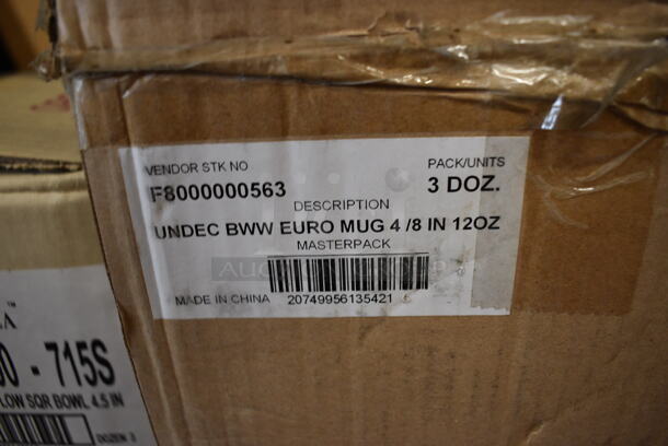 72 BRAND NEW IN BOX! White Ceramic Mugs. 4.5x3x4. 72 Times Your Bid! - Image 3 of 3
