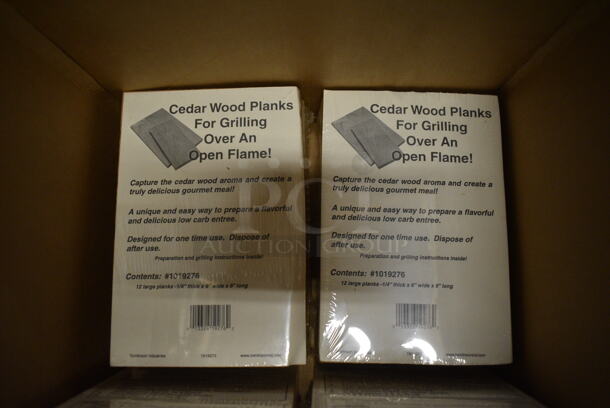 ALL ONE MONEY! Lot of 6 Bundles of BRAND NEW IN BOX! Cedar Wood Planks. 5.5x8 - Image 2 of 3