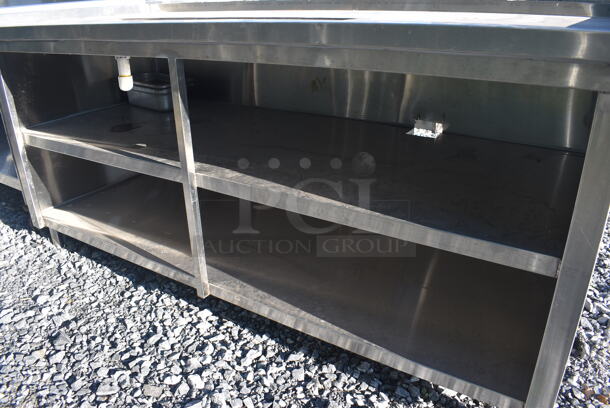 Stainless Steel Commercial Soda Station w/ Under Shelves. 72x30x35 - Image 4 of 4