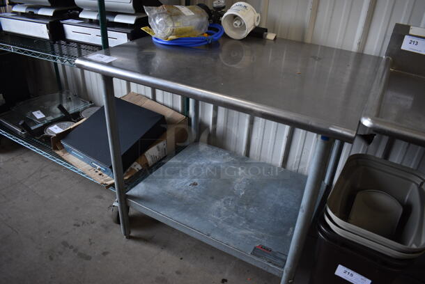 Stainless Steel Commercial Table w/ Metal Under Shelf. 36x30x35 - Image 2 of 3