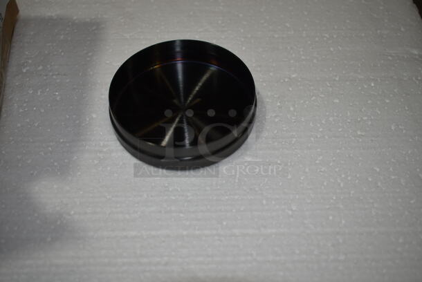 Box of 12 BRAND NEW! room360 RJR024BKS23 10 oz. Round Matte Black Stainless Steel Jar Lid - Image 5 of 8