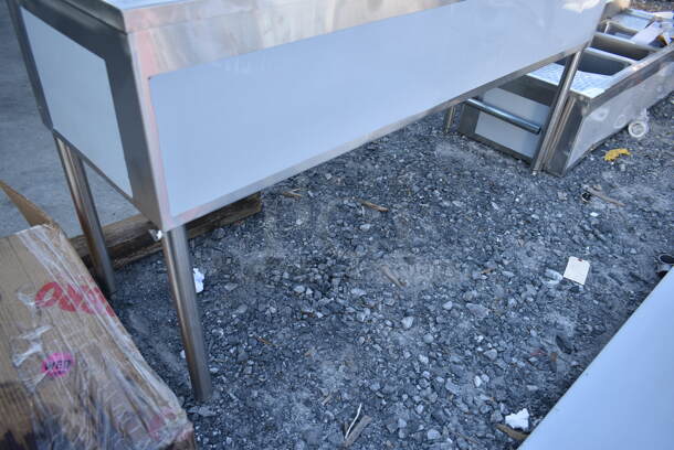 BRAND NEW SCRATCH AND DENT! Regency 600B31014213 Stainless Steel Commercial 3 Bay Back Bar Sink w/ Dual Drain Boards. Bays 10x14. Drain Boards 11x15 - Image 6 of 6