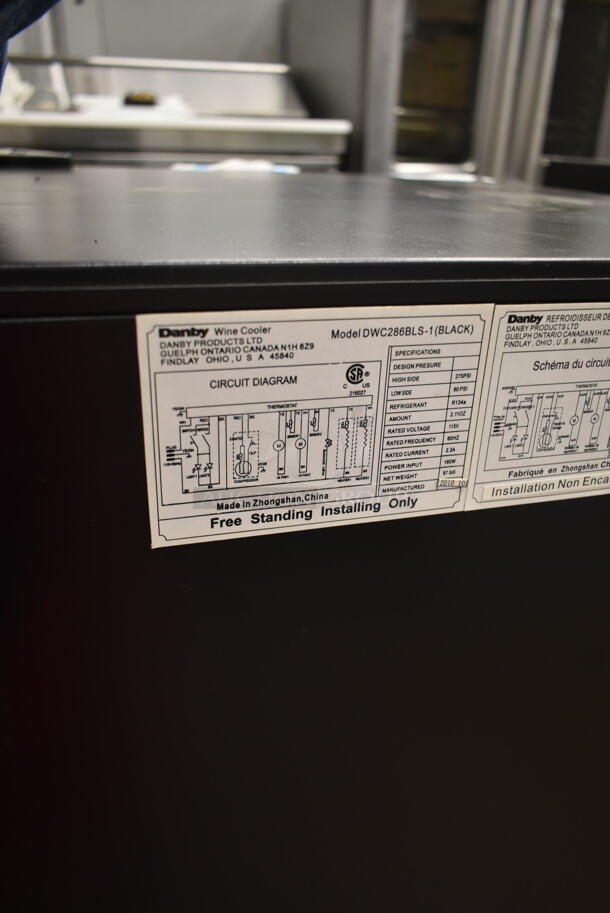 BRAND NEW SCRATCH AND DENT! Danby DWC286BLS Stainless Steel 20 Inch Wine Cooler 38 Bottle w/ Dual Temperature Zones and Reversible Door. 115 Volts, 1 Phase. Tested and Working! - Image 4 of 4