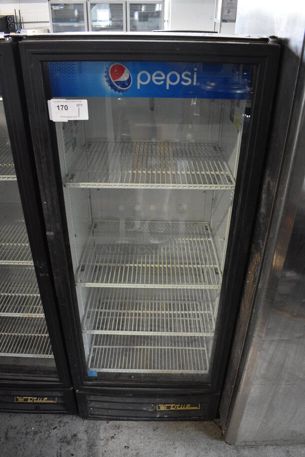 2015 True Model GDM-12-LD ENERGY STAR Metal Commercial Single Door Reach In Cooler Merchandiser w/ Poly Coated Racks. 115 Volts, 1 Phase. 25x24x62. Tested and Working! - Image 1 of 5