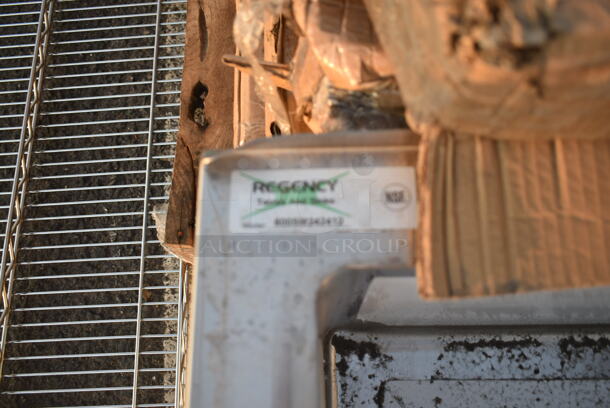 BRAND NEW SCRATCH AND DENT! Regency 600SM242412 16-Gauge Stainless Steel One Compartment Floor Mop Sink - 24" x 24" x 12" Bowl - Image 4 of 4